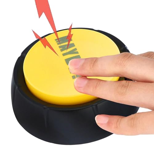 Game Buzzer Button – 9 cm Antwort-Summer Spiel – Ja Nein Vielleicht Sorry Taste, Ja Nein Buzzer Tasten, Sound-Taste Kommunikationssummer, lustige Tasten mit Ton, Batterie nicht im Lieferumfang von Smileshiney