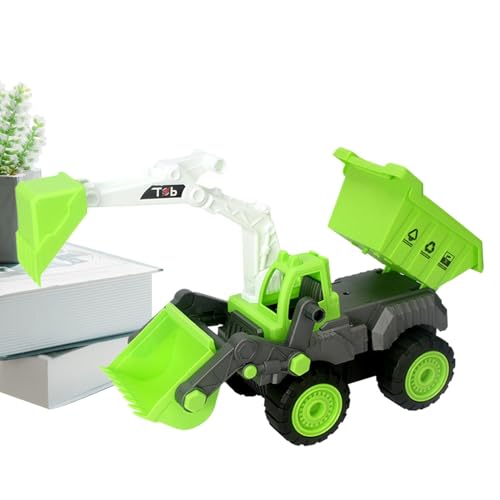 Smileshiney Bagger Truck Toy, Baggerautospielzeug - Kinderschaufelfahrzeuge Multifunktional - Bildungsspielzeug Baufahrzeuge für Mädchen von Smileshiney