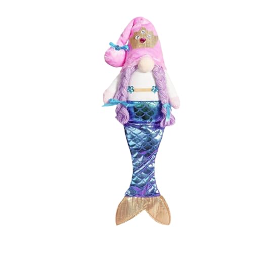 Smileshiney Meerjungfrau-Plüschspielzeug für Mädchen,Meerjungfrau-Spielzeug für Mädchen | Raumdekoration Meerjungfrau Puppe - Gesichtslose Puppe mit Paillettenschwanz, Stofftier-Mädchenpuppen, von Smileshiney