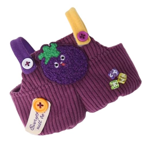 Smileshiney Plüschpuppenkleidung, Plüschpuppenhosen | 15cm Anzieh-Spielzeugoverall - Gemüse-Puppenkleidung, niedliche Stofffiguren, abnehmbare Hose für 20 cm Dicke Puppenkleidung von Smileshiney