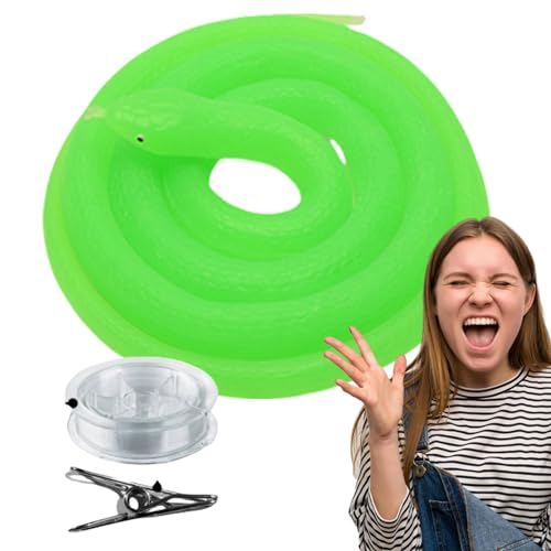 Smileshiney Schlangenstreich mit Schnurclip,Golf-Schlangenstreich - Golfspielzeugschlangen, die echt aussehen | Tricky Prop Schlangenstreich mit Schnurclip Partybevorzugung Golf Streich Gag Praktische von Smileshiney