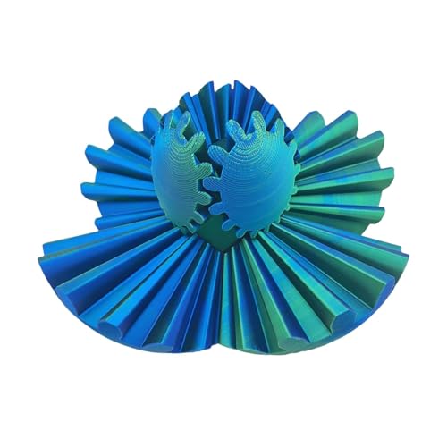 Zahnrad Kugel - 8cm Gear Ball Fidget,Gear Ball 3D,Gear Ball Kugel,Zauberwürfel Gear Ball,Gear Spin Ball Zappel Spielzeug,Stress Würfel Dreh Spielzeug | Sensorisches Spielzeug Für Autisten von Smileshiney