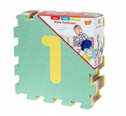 Puzzle Bodenmatte Schaummatte Pastell Ziffern 10St Smily Play von Smily Play