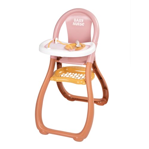 Smoby - Baby Nurse Puppen-Hochstuhl mit Zubehör - Puppenmöbel für Puppen bis 42 cm (Nicht enthalten) - inkl. Teller, Löffel & Ablage, für Kinder ab 18 Monaten Smoby - Baby Nurse Puppen-Hochstuhl mit Zubehör - Puppenmöbel für Puppen bis 42 cm (Nicht enthalten) - inkl. Teller, Löffel & Ablage, für Kinder ab 18 Monaten von Smoby