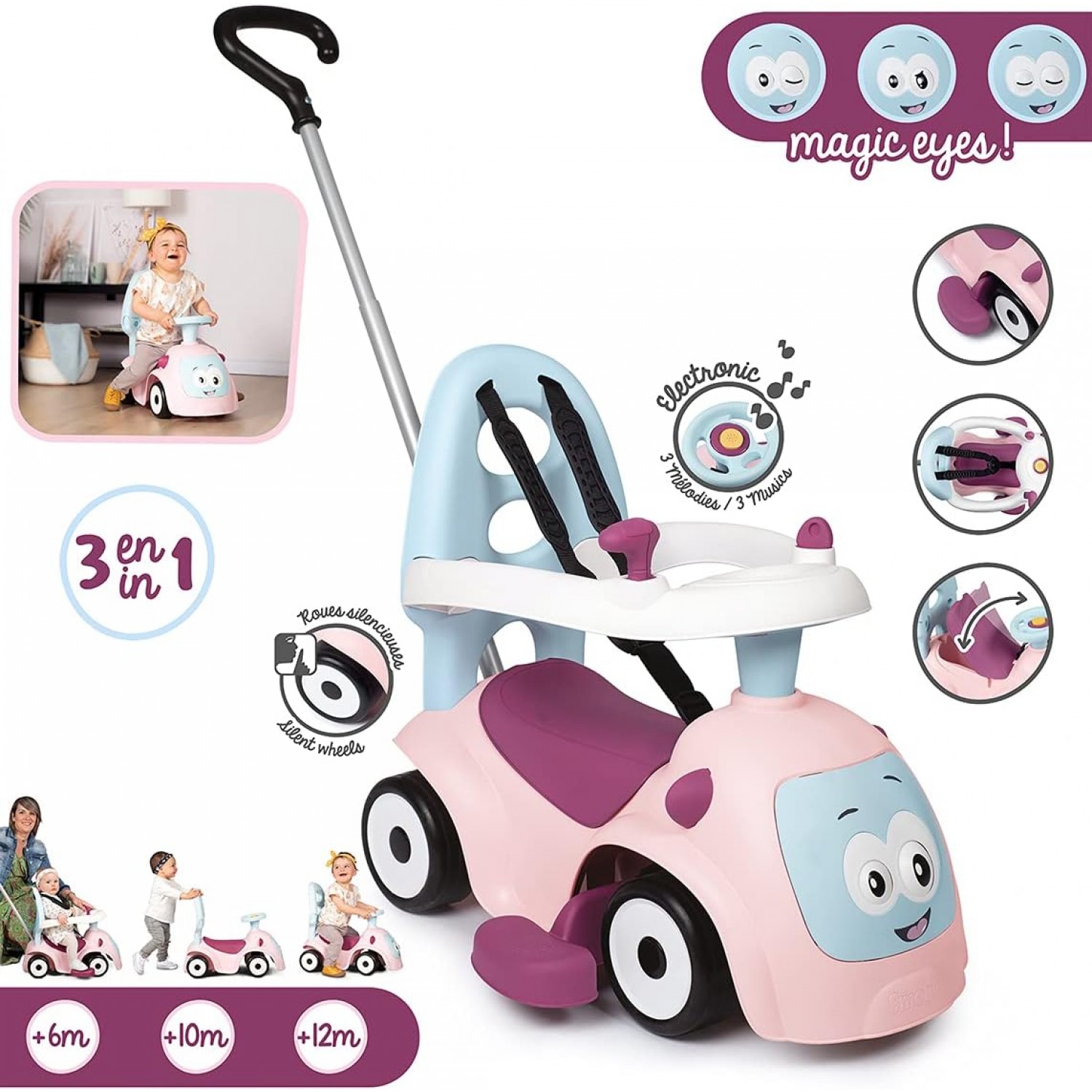 Cavalcabile Smoby Maestro Balade Pink OUTLET von Smoby