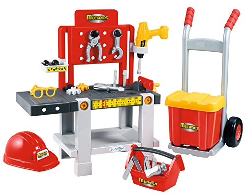 Ecoiffier 2379 Werkstatt-Set, Rot/Grau Ecoiffier 2379 Werkstatt-Set, Rot/Grau von Smoby