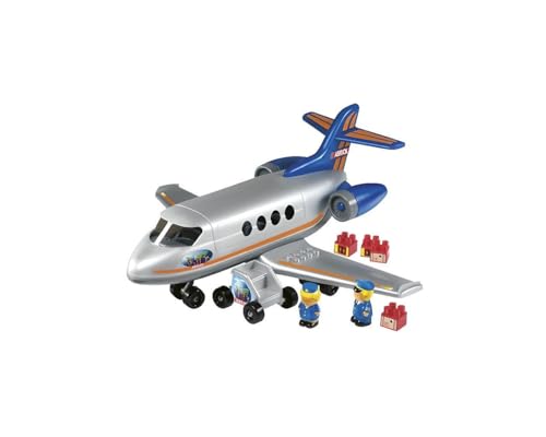 Ecoiffier 3155 - Grosses Personenflugzeug mit 2 Spielfiguren von Smoby