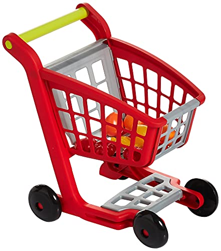 Ecoiffier – Einkaufswagen für Kinder – ideal für Kaufladen und Supermarkt, mit Spiellebensmittel, auch als Lauflernwagen, für Kinder ab 18 Monaten von Ecoiffier