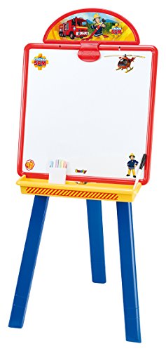 SMOBY 410604 - Feuerwehrmann Sam Mal- und Kreativtafel aus Kunststoff von Smoby