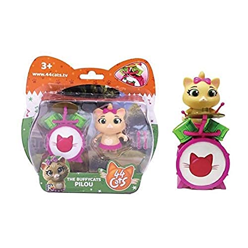 Smoby - 44 Cats Spielfigur Pilou mit Schlagzeug von Smoby