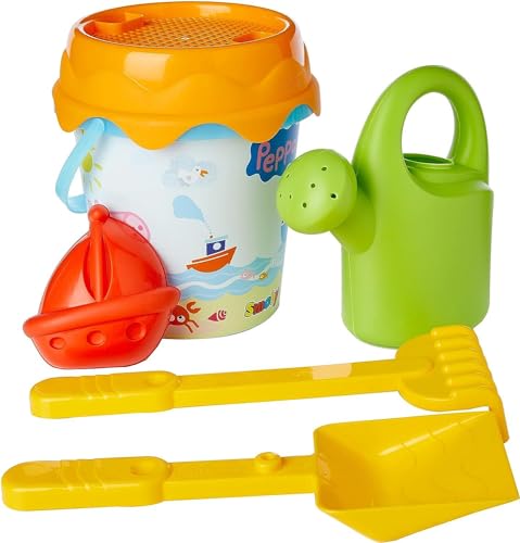 Smoby 40237 Peppa Pig Wutz Kompletter Strandwürfel, bunt, Small/Medium von Smoby