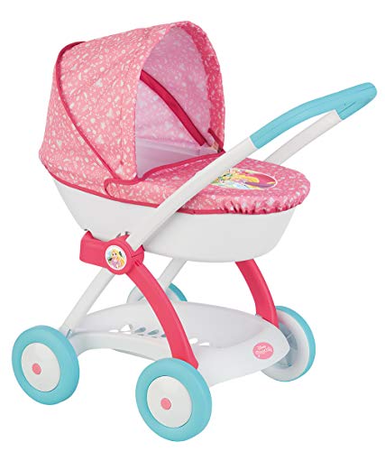 Smoby 7/254102 DP Landau Disney Princess Prinzessinnen Kinderwagen, Verschiedene Modelle, Rose, Blanc, Bleu von Smoby