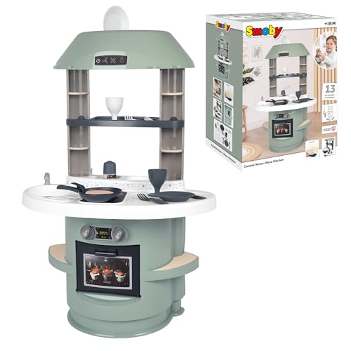 Smoby 7600312701 Roleplay Kitchen Küche Nova mit Elektronik, Multicoloured, One Size von Smoby