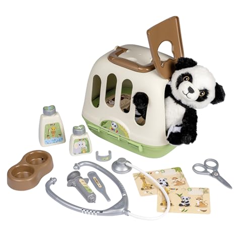 Smoby - Tierarzt-Spielset im Koffer mit Panda Kuscheltier - Rollenspiel für Kinder ab 3 Jahren von Smoby