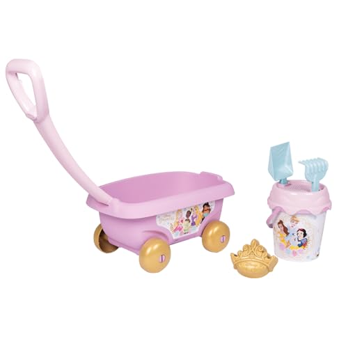 Smoby - Disney Princesses - Strandwagen mit Eimer + Zubehör - von Smoby