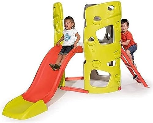 Smoby – Abenteuer-Kletterturm mit Rutsche – Spielturm für Kinder, mit Kletterwänden und Wasserrutsche, für Indoor und Outdoor, für Kinder ab 2 Jahren von Smoby