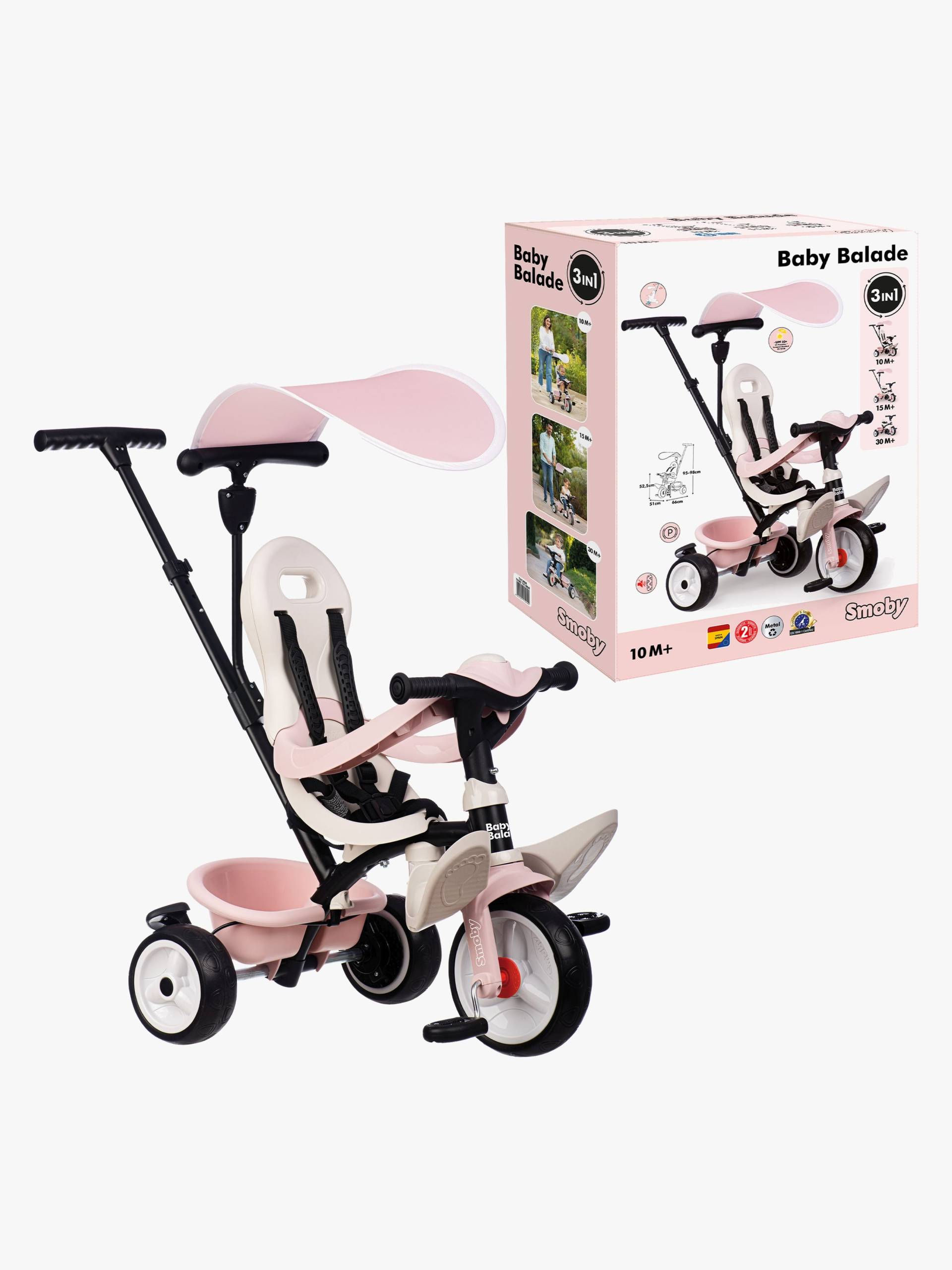 Smoby Baby Balade Dreirad Plus, Rosa Smoby Baby Balade Dreirad Plus, Rosa von Smoby