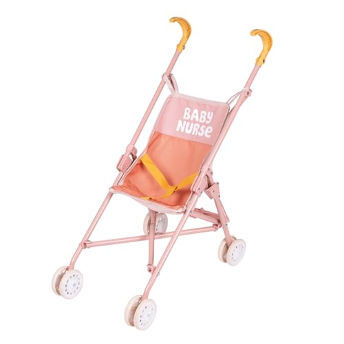 Smoby - Baby Nurse Leichter Puppenbuggy mit zusammenfaltbarem Metallrahmen & abnehmbarem, waschbarem Stoff - Für Puppen bis 42 cm (Puppe Nicht enthalten), für Kinder ab 2 Jahren Smoby - Baby Nurse Leichter Puppenbuggy mit zusammenfaltbarem Metallrahmen & abnehmbarem, waschbarem Stoff - Für Puppen bis 42 cm (Puppe Nicht enthalten), für Kinder ab 2 Jahren von Smoby