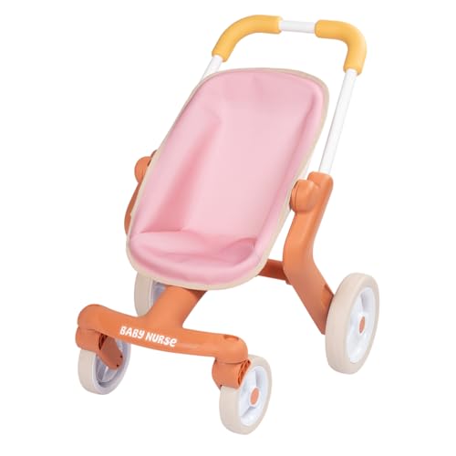 Smoby - Baby Nurse Puppenbuggy Pop - Puppenwagen mit frei beweglichen Vorderrädern, Metallrahmen - Für Puppen bis 42 cm (Puppe nicht enthalten) - Griffhöhe 53 cm - ab 18 Monaten, produziert in Spanien Smoby - Baby Nurse Puppenbuggy Pop - Puppenwagen mit frei beweglichen Vorderrädern, Metallrahmen - Für Puppen bis 42 cm (Puppe nicht enthalten) - Griffhöhe 53 cm - ab 18 Monaten, produziert in Spanien von Smoby