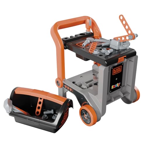Smoby – Black+Decker Werkbank 3-in-1 - Werkstattwagen, Trolley & Spielwerkbank – 19 Zubehörteile inkl. Werkzeugkiste - aus 70% Recyclingmaterial Kinder ab 3 Jahren Smoby – Black+Decker Werkbank 3-in-1 - Werkstattwagen, Trolley & Spielwerkbank – 19 Zubehörteile inkl. Werkzeugkiste - aus 70% Recyclingmaterial Kinder ab 3 Jahren von Smoby