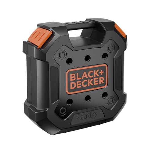 Smoby – Black+Decker Werkzeugkoffer für Kinder - 36 Zubehörteile: Werkzeuge, Akkuschrauber mit mechanischer Schraubfunktion UVM. - hergestellt mit 60% Recyclingmaterial, für Kinder ab 3 Jahren Smoby – Black+Decker Werkzeugkoffer für Kinder - 36 Zubehörteile: Werkzeuge, Akkuschrauber mit mechanischer Schraubfunktion UVM. - hergestellt mit 60% Recyclingmaterial, für Kinder ab 3 Jahren von Smoby