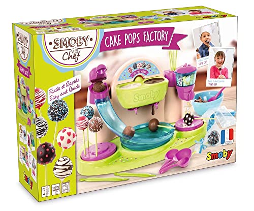 Smoby - Cake Pop Bäckerei - Back-Accessoire-Set zur Herstellung von Cake Pops, mit viel Zubehör, ohne Backzutaten, für Kinder ab 5 Jahren von Smoby