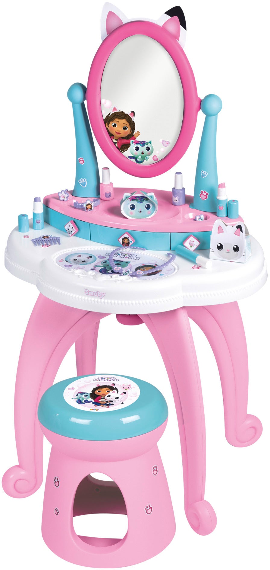 Smoby Gabby's Dollhouse 2-in-1 Schminktisch mit Hocker von Smoby