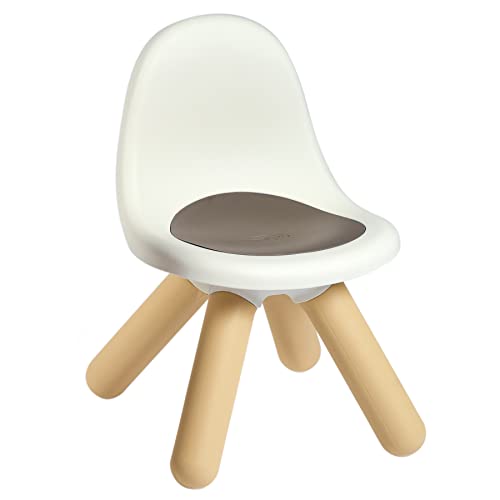 Smoby - Kid Stuhl Softgrey – Design Kinderstuhl für Kinder ab 18 Monaten, für Innen und Außen, Kunststoff, ideal für Garten, Terrasse, Kinderzimmer von Smoby