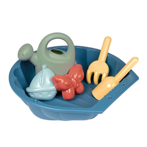 Smoby Life – Mini-Sandkasten gefüllt – Gießkanne – Schaufel + Rechen – Strandspiel – recycelter Kunststoff – ab 18 Monaten – 850209 Smoby Life – Mini-Sandkasten gefüllt – Gießkanne – Schaufel + Rechen – Strandspiel – recycelter Kunststoff – ab 18 Monaten – 850209 von Smoby