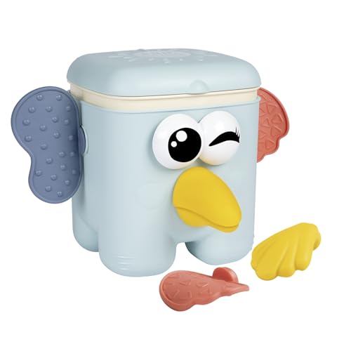 Smoby Little Steckspiel Kaboom Cube (15x18 cm) - lustiges Steckspielzeug für Kinder ab 18 Monate, Tier-Würfel mit 15 Steck-Formen für Elefant, Koala und Tukan von Smoby