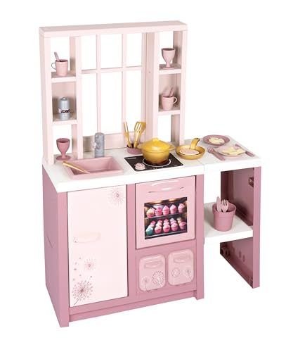 Smoby – Loft Spielküche Fleur – Kinderküche im modernen Loft-Stil mit Kochfeld, Ofen, Kühlschrank & 27 Zubehörteilen, für Kinder ab 3 Jahren Smoby – Loft Spielküche Fleur – Kinderküche im modernen Loft-Stil mit Kochfeld, Ofen, Kühlschrank & 27 Zubehörteilen, für Kinder ab 3 Jahren von Smoby