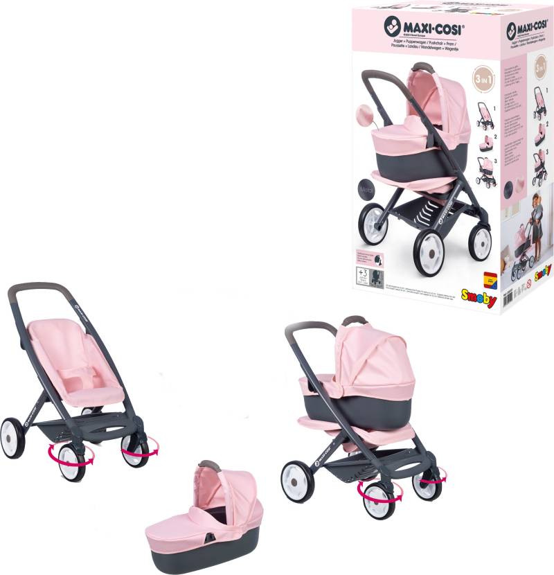 Smoby Maxi-Cosi Puppenwagen 3-in-1, Rosa von Smoby