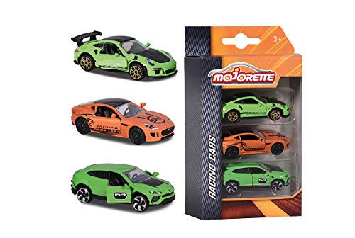 Smoby Majorette – Premium Racing Set 3-teilig – Miniaturautos aus Metall – Set mit 3 Rennfahrzeugen – 212084020Q05 von Smoby