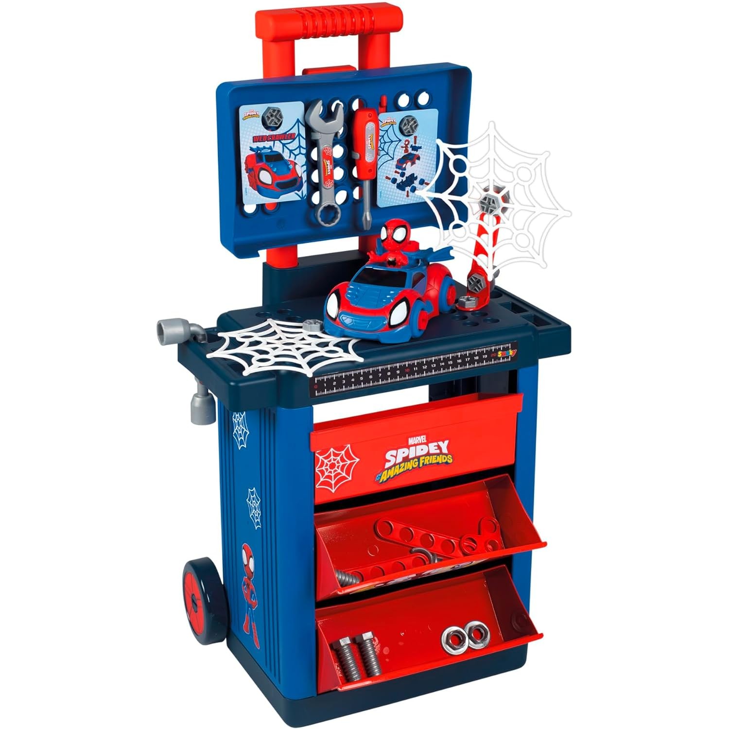 Smoby Marvel Disney Spidey Trolley Werkbankwagen von Smoby