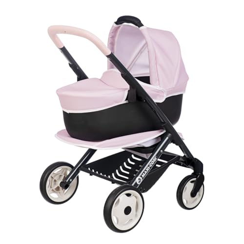 Smoby - Maxi-Cosi 3-in-1 Puppenwagen, Tragekorb + Buggy - für Puppen bis 42 cm (Nicht enthalten) - frei drehbare Vorderräder, Stauraumkorb - ab 3 Jahren - Stabiler Metallrahmen, produziert in Spanien Smoby - Maxi-Cosi 3-in-1 Puppenwagen, Tragekorb + Buggy - für Puppen bis 42 cm (Nicht enthalten) - frei drehbare Vorderräder, Stauraumkorb - ab 3 Jahren - Stabiler Metallrahmen, produziert in Spanien von Smoby