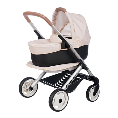 Smoby - Maxi-Cosi 3-in-1 Puppenwagen, Tragekorb + Buggy - für Puppen bis 42 cm (Nicht enthalten) - frei drehbare Vorderräder, Stauraumkorb - ab 3 Jahren - Stabiler Metallrahmen, produziert in Spanien Smoby - Maxi-Cosi 3-in-1 Puppenwagen, Tragekorb + Buggy - für Puppen bis 42 cm (Nicht enthalten) - frei drehbare Vorderräder, Stauraumkorb - ab 3 Jahren - Stabiler Metallrahmen, produziert in Spanien von Smoby