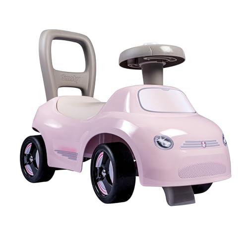 Smoby Mein erstes Auto – wendiges Rutscherfahrzeug mit Hupenlenkrad – Rückenstütze, Staufach, Kippschutz – für Kinder ab 10 Monaten von Smoby