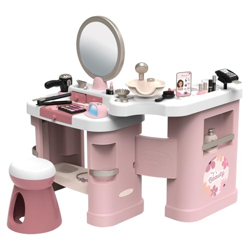 Smoby - My Beauty Studio - 3-in-1 Beauty-Center mit Friseur-, Nagel- & Schminkbereich - Spielset mit Licht & Sound, 26 Zubehörteilen, mit recyceltem Material, für Kinder ab 3 Jahren Smoby - My Beauty Studio - 3-in-1 Beauty-Center mit Friseur-, Nagel- & Schminkbereich - Spielset mit Licht & Sound, 26 Zubehörteilen, mit recyceltem Material, für Kinder ab 3 Jahren von Smoby