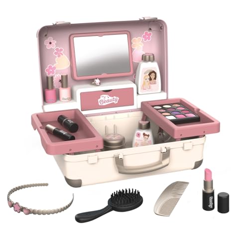 Smoby - My Beauty Kosmetikkoffer – Frisieren + Schminken - Mitnehm-Spielkoffer mit Spiegel & Zubehör (unechte Spielkosmetika), für Kinder ab 3 Jahren Smoby - My Beauty Kosmetikkoffer – Frisieren + Schminken - Mitnehm-Spielkoffer mit Spiegel & Zubehör (unechte Spielkosmetika), für Kinder ab 3 Jahren von Smoby
