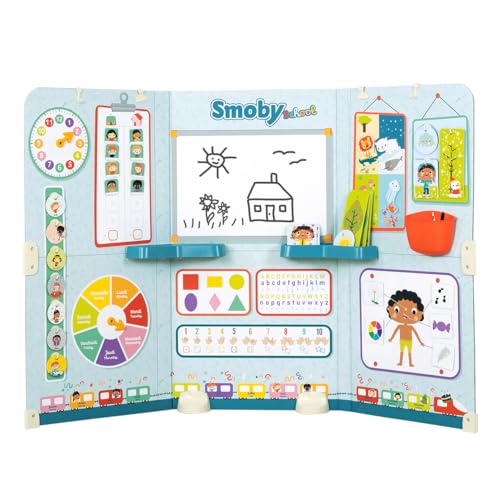 Smoby - Schule - Klassenzimmer Vorschule Spielset - Lehrer/Schüler Rollenspiel - Lernspielset - 3-teilige Tafel & umfangreiches Zubehör, für Kinder ab 3 Jahren Smoby - Schule - Klassenzimmer Vorschule Spielset - Lehrer/Schüler Rollenspiel - Lernspielset - 3-teilige Tafel & umfangreiches Zubehör, für Kinder ab 3 Jahren von Smoby