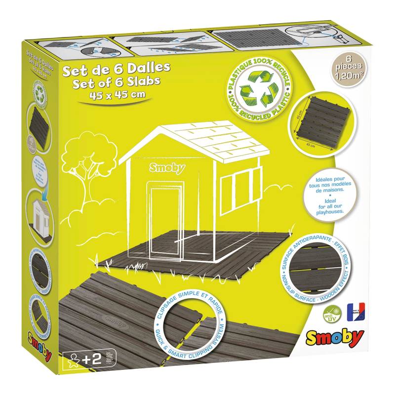 Smoby Spielhaus Zubehör Bodenplatten-Set von Smoby