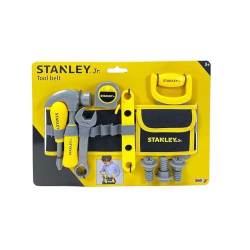 Smoby Stanley Werkzeuggürtel – Verstellbarer Gurt – 14 Zubehörteile – Säge, Schraubendreher, Ringmaulschlüssel, Bandmaß, Schrauben, Lineale, Muttern – ab 3 Jahren Smoby Stanley Werkzeuggürtel – Verstellbarer Gurt – 14 Zubehörteile – Säge, Schraubendreher, Ringmaulschlüssel, Bandmaß, Schrauben, Lineale, Muttern – ab 3 Jahren von Smoby