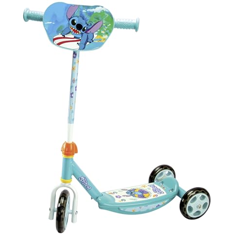 Smoby - Stitch 3-Rad-Scooter - Verstellbarer Lenker, rutschfeste Trittfläche, robuste Metallkonstruktion, Disney-Design - Ab 3 Jahren von Smoby