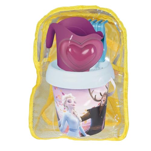 Smoby 7600862218 Rucksack mit Eiskönigin mit Schaufel, Rechen, Sieb, Gießkanne und Form, 17 cm, recycelter Kunststoff, für Kinder ab 18 Monaten Smoby 7600862218 Rucksack mit Eiskönigin mit Schaufel, Rechen, Sieb, Gießkanne und Form, 17 cm, recycelter Kunststoff, für Kinder ab 18 Monaten von Smoby