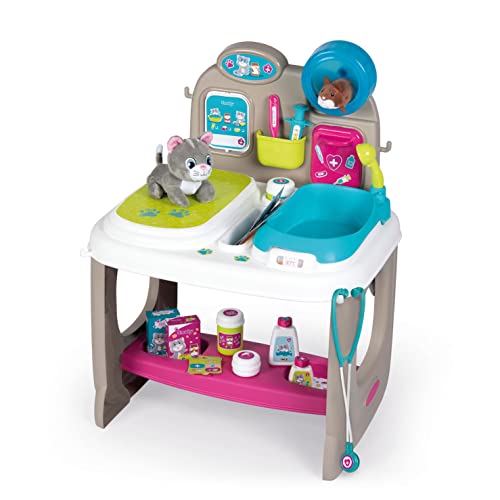 Smoby - Tierarzt Klinik - Spielset mit Untersuchungs- und Waschbereich, inklusive umfangreiches Arztzubehör, Plüschkatze und Plüschhamster, für Kinder ab 3 Jahren Smoby - Tierarzt Klinik - Spielset mit Untersuchungs- und Waschbereich, inklusive umfangreiches Arztzubehör, Plüschkatze und Plüschhamster, für Kinder ab 3 Jahren von Smoby