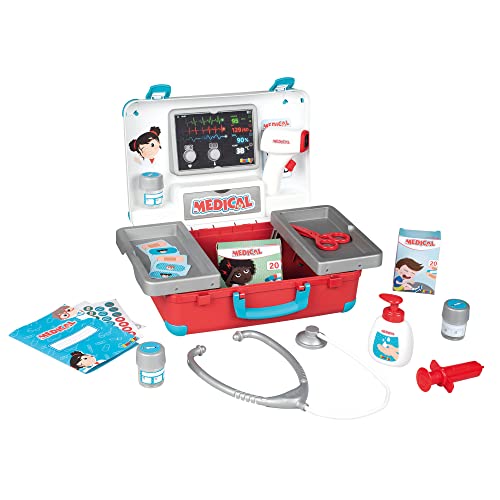 Smoby Toys - Arztkoffer Kinder (groß) - Spielzeug-Doktorkoffer inkl. Ausstattung - großer Notarzt-Koffer für Kinder ab 3 Jahren von Smoby