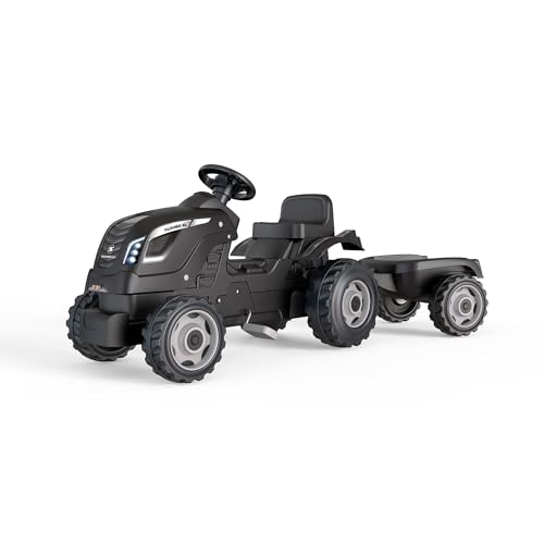 Smoby Traktor Farmer XL Schwarz mit Anhänger von Smoby