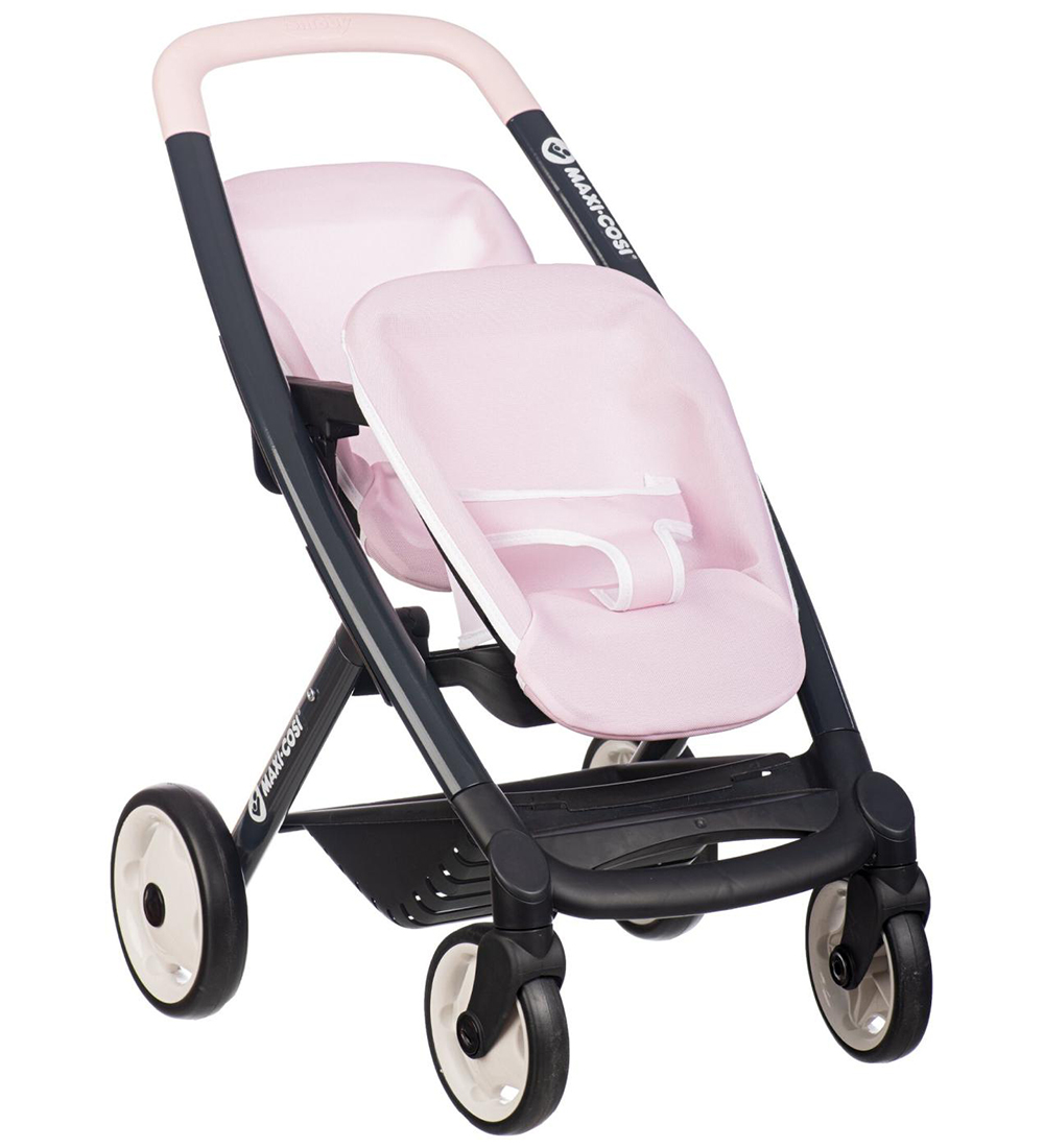 Smoby Zwillingskinderwagen für Puppen - Maxi-Cosi - Pink - Smoby - One Size - Puppenwagen Smoby Zwillingskinderwagen für Puppen - Maxi-Cosi - Pink - Smoby - One Size - Puppenwagen von Smoby