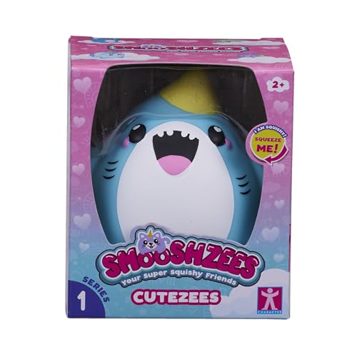 Smooshzees Cutezees Snaws, Blue Shark, Collectable Characters, Supersoft, Cuddly and Squishy! von Smooshzees