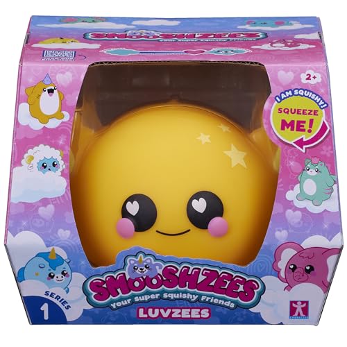 Smooshzees Luvzees, Sonny, Gelber Axolotl, Sammelfiguren, superweich, kuschelig und quetschbar! von Smooshzees